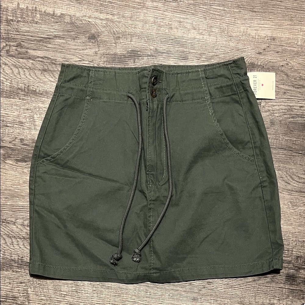 Forever 21 Dark Green Mini Skirt